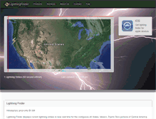 Tablet Screenshot of lightningfinder.com